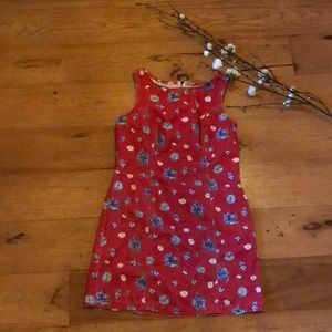 Denim dress with princess seams